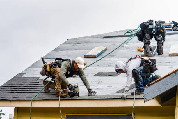 Professional Roofing technician working in Farmersville, CA